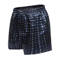 Kit 3 Cuecas Samba Canção Adulto Short Dormir Seda Cetim Estampado