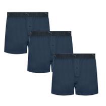 Kit 3 Cuecas Samba Canção Masculina Adulto Com Cós Elástico E Abertura