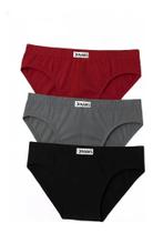 Kit 3 Cuecas Slip 100% Algodão Adulto Nawes N02 Casapaula Kit 3 Cuecas Slip 100% Algodão Adulto Nawes N02 Casapaula
