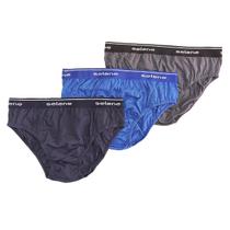 Kit 3 Cuecas Slip Adulto Algodão Selene 11900 Kit 3 Cuecas Slip Adulto Algodão Selene 11900