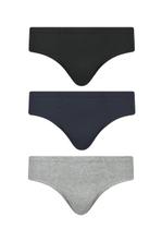 Kit 3 Cuecas Slip Adulto Algodão Selene 11910 Kit 3 Cuecas Slip Adulto Algodão Selene 11910