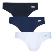 Kit 3 Cuecas Slip Lupo Algodão Masculina 00515-089