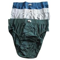 Kit 3 Cuecas Slip Marxan Algodão cintura reforçada com quatro costuras Ad Kit 3 Cuecas Slip Marxan Algodão cintura reforçada com quatro costuras Ad