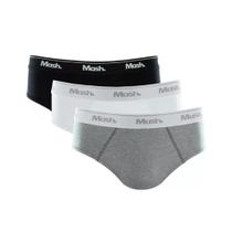 Kit 3 Cuecas Slip Mash 010.04 Algodão Kit 3 Cuecas Slip Mash 010.04 Algodão