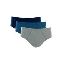 Kit 3 Cuecas Slip Mash 010.20 Marinho Azul Mescla Kit 3 Cuecas Slip Mash 010.20 Marinho Azul Mescla