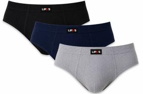 Kit 3 Cuecas Slip Microfibra Adulto Canelada Lipys - Ref318 Tamanho:PCor:PretoGenero:Masculino Kit 3 Cuecas Slip Microfibra Adulto Canelada Lipys - Ref318 Tamanho:PCor:PretoGenero:Masculino