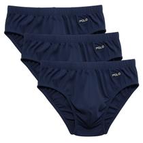 Kit 3 Cuecas Slip Polo Star 100 Algodão Penteado Ultra Conforto Adulto Tradicional Masculina