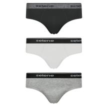 Kit 3 Cuecas Slip Selene 11900-001 Algodão Cós Elástico Kit 3 Cuecas Slip Selene 11900-001 Algodão Cós Elástico