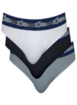 Kit/3 Cuecas Slip Zorba 633764 Masculina Max Algodão T. P/GG
