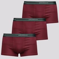 Kit 3 Cuecas Sunga Lupo Algodão Com Elastano Bordô Kit 3 Cuecas Sunga Lupo Algodão Com Elastano Bordô