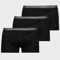 Kit 3 Cuecas Sunga Lupo Basic Algodão com Elastano Preta