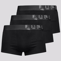 Kit 3 Cuecas Sunga Lupo Big Logo Preta Kit 3 Cuecas Sunga Lupo Big Logo Preta