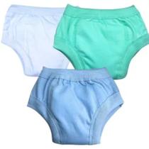 Kit 3 Cuecas Transição Fralda Treinamento P/ Desfralde V/B/A