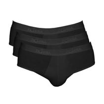 Kit 3 Cuecas Zorba Slip Modal 688 Preto - P