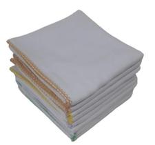 Kit 3 Cueiro Bebê Flanelado Liso Gigante 80X80 - Neutro