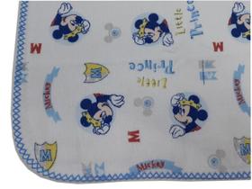 Kit 3 Cueiro Flanelado Disney 80X80Cm Com Crochê Mickey