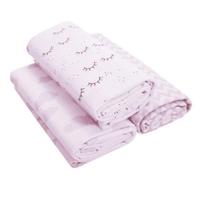 Kit 3 Cueiro Flanelado Estampado 80x80cm Papi Rosa Kit 3 Cueiro Flanelado Estampado 80x80cm Papi Rosa