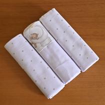 Kit 3 Cueiros 80 cm x 80 cm Bublim Sonhos Kit 3 Cueiros 80 cm x 80 cm Bublim Sonhos