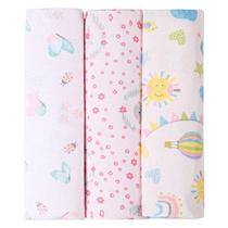 Kit 3 Cueiros Manta Flanelado Dois Lados Bebê Menino Menina - Papi Karinho Baby Kit 3 Cueiros Manta Flanelado Dois Lados Bebê Menino Menina - Papi Karinho Baby