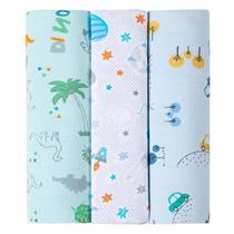 Kit 3 Cueiros Manta Flanelado Dois Lados Bebê Menino Menina - Papi Karinho Baby Kit 3 Cueiros Manta Flanelado Dois Lados Bebê Menino Menina - Papi Karinho Baby