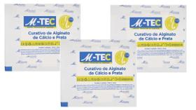 Kit 3 Curativo de Alginato de Calcio e Prata 10x10 M-Tec