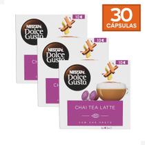 Kit 3 Cx Cápsulas Nescafé Dolce Gusto Chai Tea Latte