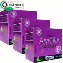 kit 3 cx Chá de Amora 100% Natural - Orgânico ( 30 sachês) - Campo Verde kit 3 cx Chá de Amora 100% Natural - Orgânico ( 30 sachês) - Campo Verde
