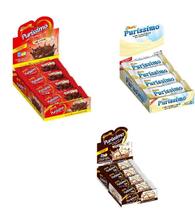 Kit 3 Cxs Chocolate Purissimo, 1Cx Tradicional, 1Cx Branco, 1 Cx Mesclado 60 Barras