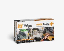 Kit 3 cxs. luva vinilplus p preta c/ 300 un.