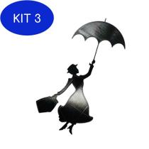 Kit 3 Decoração De Parede Mary Poppins Bugingaria