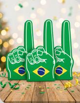 Kit 3 Dedo de Espuma Brasil EVA Torcida Acessório Copa Futebol Kit 3 Dedo de Espuma Brasil EVA Torcida Acessório Copa Futebol