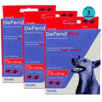 Kit 3 Defend Pro Cães (11 - 20kg) - Biovet