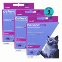 Kit 3 Defend Pro Gatos - Biovet