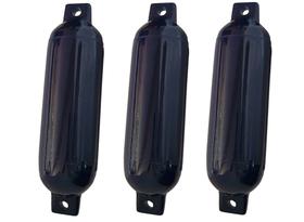 Kit 3 Defensa Inflável PVC Azul G2 11,4x40,6cm Lancha Barco