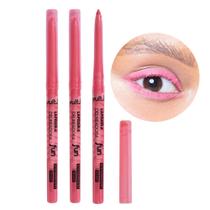 Kit 3 Delineador Lapiseira Retrátil para Olhos Lápis Vermelho Coral Elétrico 350mg Vult