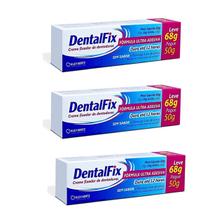 Kit 3 Dentalfix Creme Fixador De Dentaduras 68g - Kley Hertz Kit 3 Dentalfix Creme Fixador De Dentaduras 68g - Kley Hertz