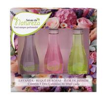 Kit 3 Deo Colonias 60Ml Cada Jasmim Rosas E Lavanda Kit 3 Deo Colonias 60Ml Cada Jasmim Rosas E Lavanda
