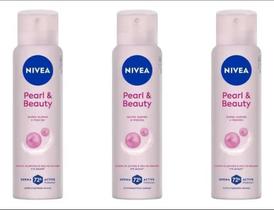 Kit 3 des. Nivea Pearl & Beauty 150 ml