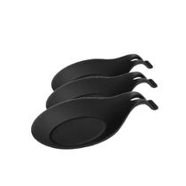 Kit 3 Descanso Apoio Colheres Utensílios Talheres Silicone Kit 3 Descanso Apoio Colheres Utensílios Talheres Silicone