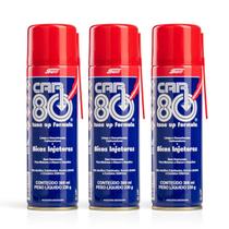 Kit 3 Descarbonizantes Car80 Limpa Bico Injetor Carburadores