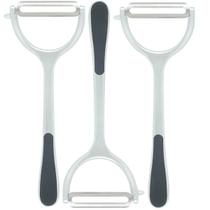 Kit 3 Descascadores de Legumes Manual Inox Wolff 18cm Antiderrapante Chef Pro Kit 3 Descascadores de Legumes Manual Inox Wolff 18cm Antiderrapante Chef Pro