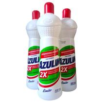 Kit 3 desengordurante multiuso limão azulim 500ml limpeza pesada