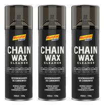 Kit 3 Desengraxante Spray 250ml Chain Wax Cleaner Limpeza Corrente Moto Bike Kit 3 Desengraxante Spray 250ml Chain Wax Cleaner Limpeza Corrente Moto Bike