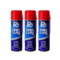 Kit 3 Desengripante Antiferrugem Spray Carlub Car 80 300ml Lubrificante Multiuso Removedor De Ferrugem Proteção Contra Corrosão E Umidade Kit 3 Desengripante Antiferrugem Spray Carlub Car 80 300ml Lubrificante Multiuso Removedor De Ferrugem Proteção Contra Corrosão E Umidade