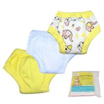 Kit 3 Desfralde Bebê Treinamento Elefante / Amarelo / Branco Kit 3 Desfralde Bebê Treinamento Elefante / Amarelo / Branco