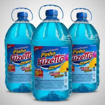 Kit 3 Desinfetante 5L Fuzetto Banheiro Piso Casa Banheiro FLORAL