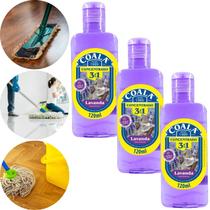 KIT 3 DESINFETANTE CONCENTRADO COALA 3 EM 1 FRASCO 120ml CADA - LIMPA, PERFUMA E DESINFETA Perfume:Lavanda KIT 3 DESINFETANTE CONCENTRADO COALA 3 EM 1 FRASCO 120ml CADA - LIMPA, PERFUMA E DESINFETA Perfume:Lavanda