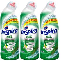 Kit 3 Desinfetante Gel Limpeza Profunda Inspira Pinho 500ml