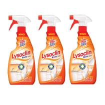 Kit 3 Desinfetante Multiuso 500ml Lysoclin Bruto Spray Kit 3 Desinfetante Multiuso 500ml Lysoclin Bruto Spray