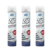 Kit 3 desinfetante uso geral casa e pet elimina 99% bacterias e virus spray zip 350ml my place